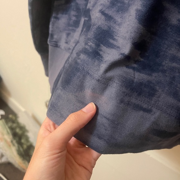 Athleta farallon cropped crewneck size medium navy - Picture 6 of 8